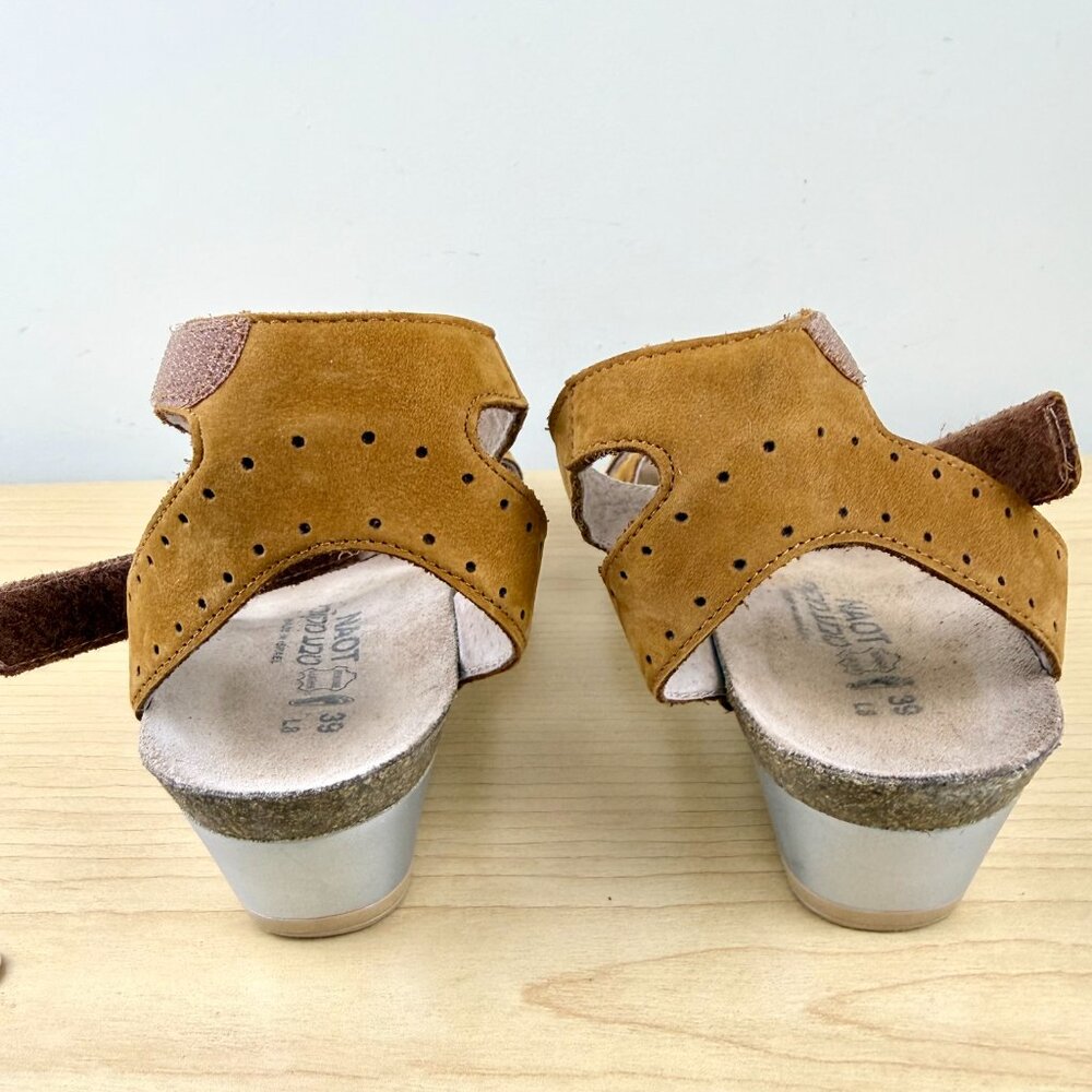 Naot Leather Sandals Low Heel Brown (39) - Picture 5 of 9